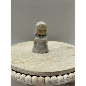 Sm Vintage Porcelain Choir Girl Figure Red Mark Japan 1950s